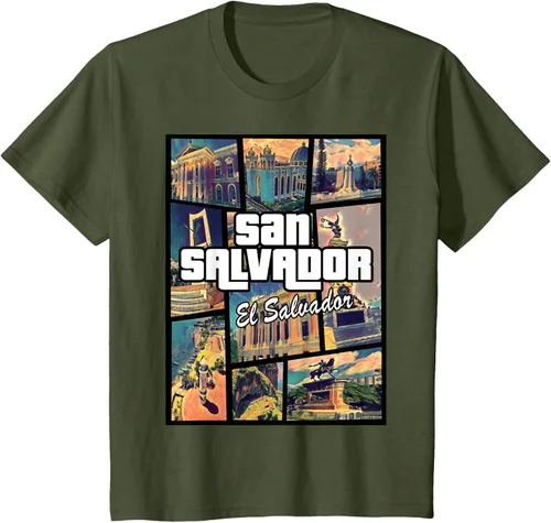Vista 13 de Camiseta Orgullosa de San Salvador Capital El Salvador