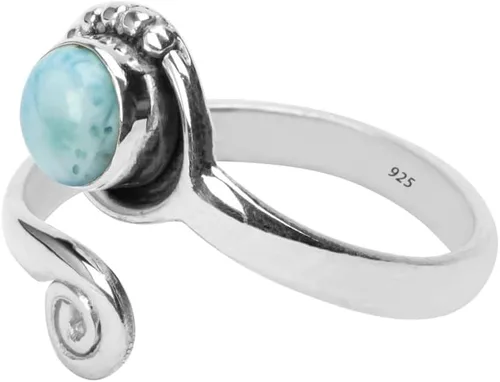 Vista 8 de Anillo de dedo del pie de piedra preciosa de plata de ley 925, joyería para el cuerpo, anillo de dedo del pie de la mano de la mano de la piedra
