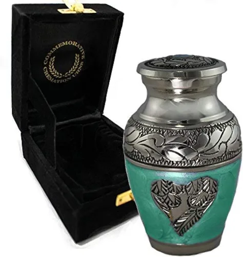 Vista 24 de Urna de Cremación Ángel Azul para Cenizas de Adulto Masculino - Urnas de Cremación Personalizadas para Cenizas de Hombre Adulto Urnas Decorativas