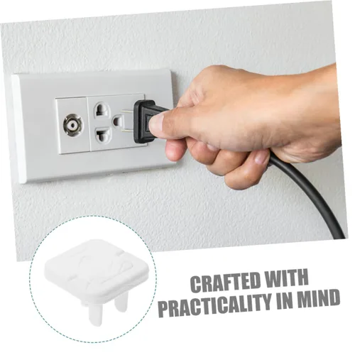 Vista 7 de DECHOUS 15pcs Childproof Electric Outlet Covers Style Material Safety Socket Plugs for Protection Easy to Install Fit Protectors