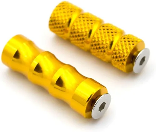 Vista 16 de Estriberas de freno para palanca de cambios de motocicleta con agujero de 0.236 in, pedal universal para retrasos, color negro