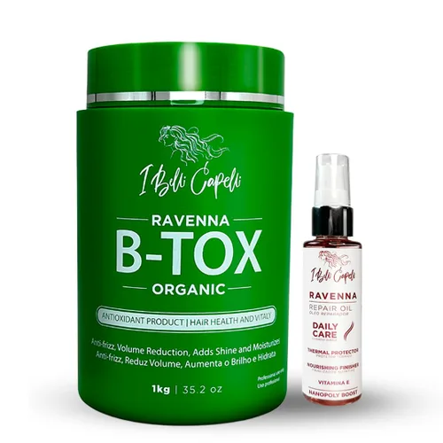 Vista 11 de I Belli Capelli Ravenna Kit - B-tox para cabello rubio + aceite reparador