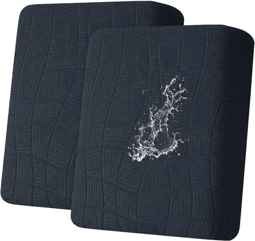 Vista 24 de MAXIJIN Fundas impermeables para cojín de sofá Fundas elásticas para asiento de sofá Fundas lavables, Fundas seccionales para cojines de exterior