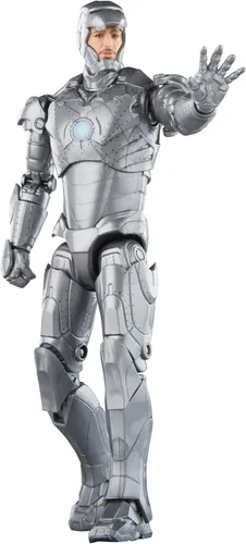 Vista 8 de Marvel Legends Series Iron Man Mark II, figuras de acción coleccionables de 6 pulgadas de Iron Man