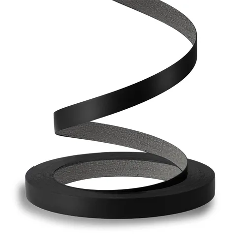 Vista 16 de Bandas de borde de PVC negro, rollo de 1 1/2 "x 10 pies - Borde flexible pre-pegado