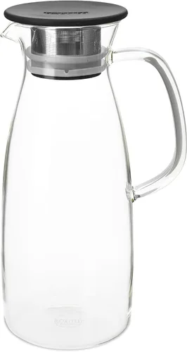 Vista 2 de FORLIFE Mist Glass - Jarra de té helado, 50 onzas, color negro
