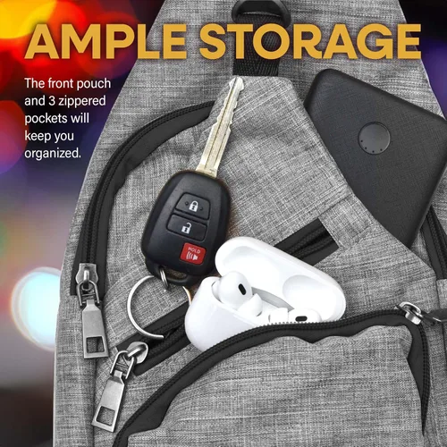 Vista 18 de Nupouch Mochila cruzada antirrobo, carga USB, mochila ligera para viajes, senderismo, todos los días
