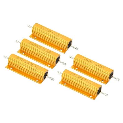 Vista 39 de PATIKIL Resistencia de carcasa de aluminio de 100 W 0.01 ohmios, paquete de 5 resistencias de carcasa de aluminio con carcasa de alambre enrollado