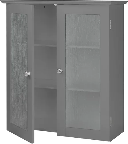 Vista 5 de Teamson Home Connor - Armario de pared extraíble, color gris