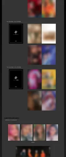 Vista 3 de Mamamoo 'Reality In Black' 2nd Album CD+80p Booklet+1p Lenticular Card+2p PhotoCard+12p Lyrics Card+Message PhotoCard SET+Tracking Kpop Sealed álbum