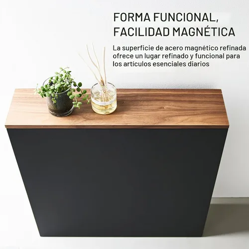 Vista 9 de YAMAZAKI Home Armario de almacenamiento extraíble para baño con parte Negro
