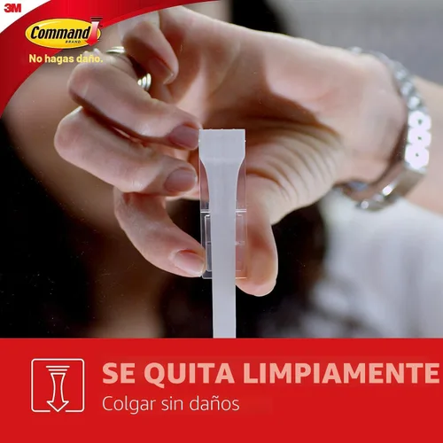 Vista 6 de Command Gancho pesado XL de 10 libras, 2 ganchos de pared y 6 tiras, para colgar sin daños con adhesivo, resistente para colgar, ideal