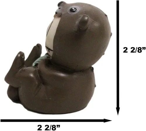 Vista 2 de Ebros Gift Furrybones Otto The Sea Otter - Esqueleto disfrazado con concha de mar, figura de hueso peludo, monstruo de nutria, linda escultura
