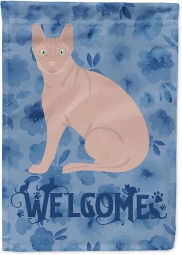 Vista 83 de Caroline's Treasures CK5005GF Bandera de bienvenida de gato abisinio para buzón, bandera decorativa para patio exterior, obras de arte de patio