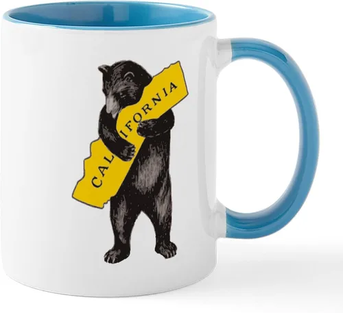 Vista 43 de CafePress Taza de café de cerámica de 11 oz (11.0 fl oz) de San Francisco Blanco - Taza San Francisco