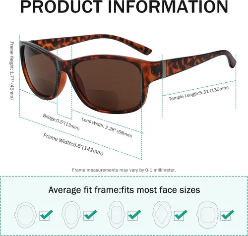 Vista 3 de Eyekepper Gafas de sol bifocales bifocales para lectores de sol bifocales