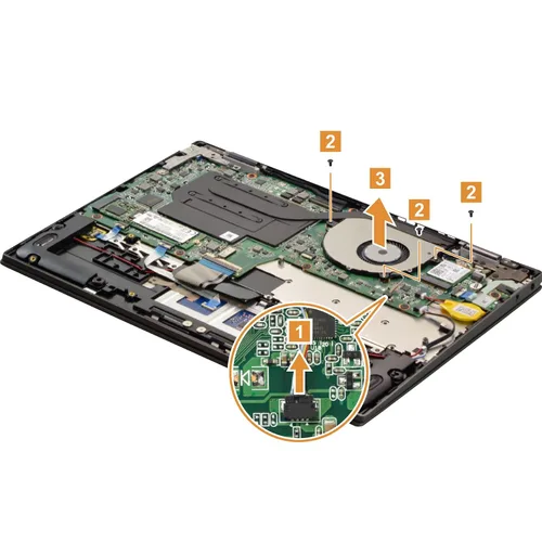 Vista 2 de Deal4GO 5V Ventilador de refrigeración de CPU 5F10Q12179 DFS440605PV0T FK3V Reemplazo para Lenovo Yoga 720-12 720-12IKB Yoga 320