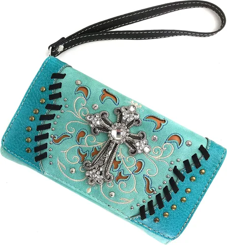 Vista 2 de Zelris Spring Bloom Western Cross - Cartera cruzada para mujer