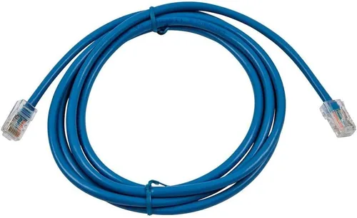 Vista 4 de Buhbo Cable Snagless de red Ethernet RJ45 blindado CAT7 de 1 pie 10Gbps 600 MHz (paquete de 10) azul
