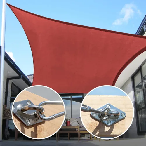 Vista 3 de KANAGAWA Kit de accesorios para toldo de 6 pulgadas para instalación de toldo rectangular triangular, acero inoxidable 304 antioxidante para jardín