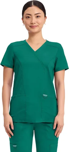 Vista 28 de Cherokee WW Revolution - Camisa de enfermería con 2 bolsillos para mujer ciel