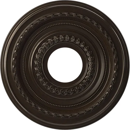 Vista 35 de Ekena Millwork CMP10CO Cole Medallón de techo de PVC termoformado (se adapta a toldos de hasta 4 1/4"), 10 "OD x 3 1/2" ID x 3/4" P