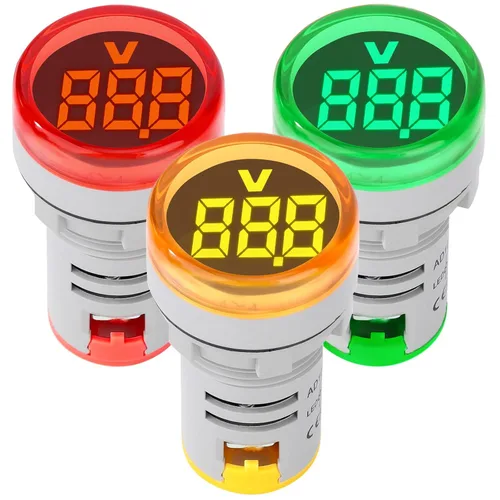 Vista 12 de DROK - Juego de 3 medidores de corriente AC 100A, probador de corriente digital AC 0-100A con pantalla LED grande, adecuado para 110V 220V, panel