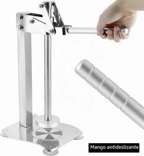Vista 5 de QWORK Exprimidor de limón de escritorio manual resistente, 304 de acero inoxidable multifuncional naranja Juicer fruta y nueces trituradora