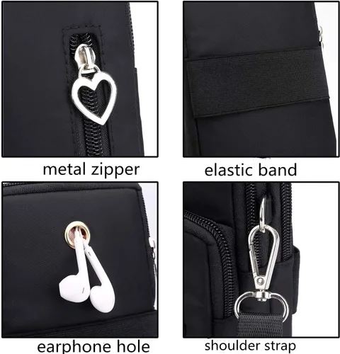 Vista 6 de Cartera para teléfono celular, bolsa cruzada para Samsung Galaxy S24 S23 Ultra S21 S22 S20 Plus Fe Note 20 A15 5G A25 A35 A05S A14 A13 A54 A71