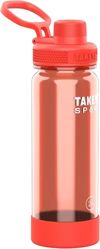 Vista 8 de Takeya Tritan - Botella de agua deportiva con tapa de boquilla - Sin BPA y apta para lavavajillas - Botella reutilizable con asa de tapa - Botella
