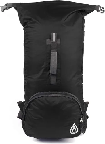 Vista 4 de AquaQuest Himal Mochila - Bolsa seca 100% impermeable de 30L - Ligera - Azul, Negro
