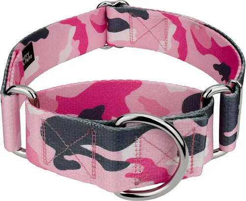 Vista 10 de Country Brook Petz - Collar para perro Martingala de camuflaje azul con 10 diseños resistentes (1 1/2 pulgadas, mediano)