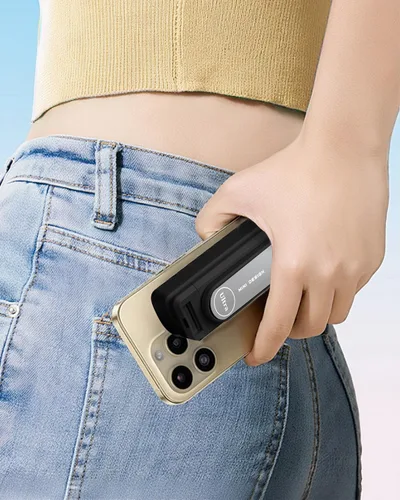 Vista 6 de Palo selfie con control remoto inalámbrico – Palo selfie portátil para iPhone y Android, soporte plegable ligero para teléfono celular