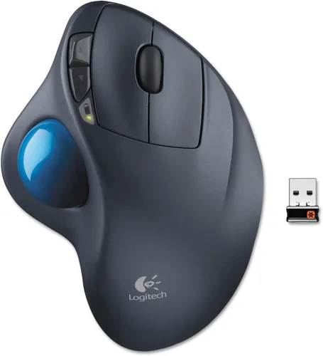 Vista 2 de Logitech, LOG910001799, M570 Ratón inalámbrico Trackball, 1, gris oscuro