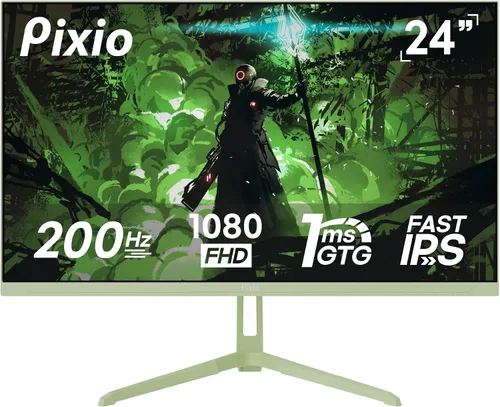 Vista 24 de Pixio PX246 Wave Beige 24 pulgadas 120Hz Frecuencia de Actualización Resolución FHD 1080p Panel IPS 4ms GTG Tiempo de Respuesta Monitor