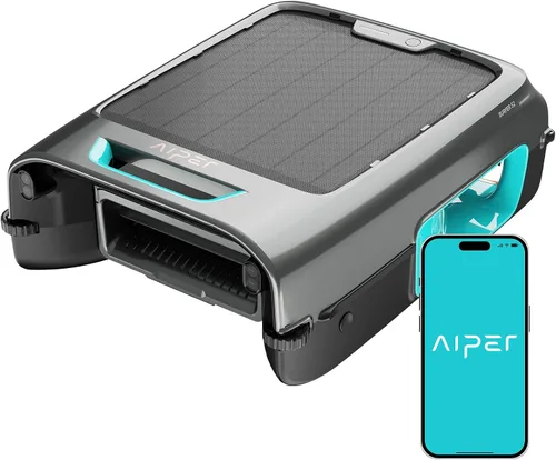 Vista 8 de AIPER Surfer S2 Robot de Limpieza de Superficie de Piscina con Energía Solar con Soporte de APP, Limpieza Continua 24/7, Modos de Carga Dual, Gris