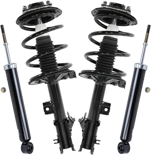 Vista 75 de Detroit Axle - Puntales y Amortiguadores para Chevy Traverse Buick Enclave GMC Acadia Saturn Outlook 2007-2012, 2 puntales delanteros con resorte