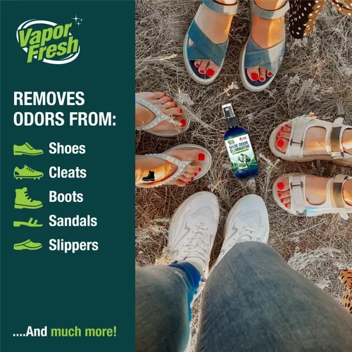 Vista 4 de Vapor Fresh Spray desodorante para zapatos, 4 onzas (lavanda de eucalipto) – Para botas, tenis, tacos, sandalias y más – Potente eliminador