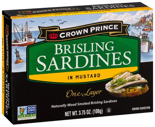 Vista 16 de Crown Prince Sardinas de una capa, estilo mediterráneo, latas de 3.75 onzas (paquete de 12)