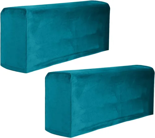 Vista 14 de Garneck 2 fundas de tela elástica para reposabrazos antideslizantes, de elastano, para sillón reclinable, protector de muebles, color beige