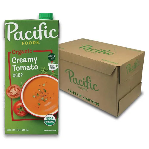 Vista 11 de Pacific Foods Sopa Cremosa Orgánica de Tomate, Caja de 32 oz