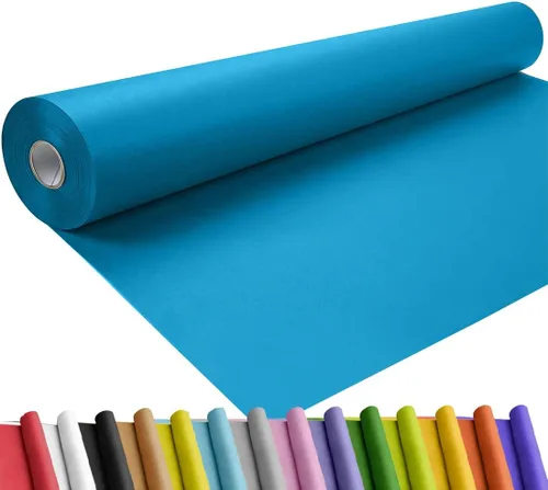 Vista 24 de SMART&CASUAL Papel de regalo negro de 17.8 x 760 pulgadas (63 pies) de papel kraft para regalo, tablón de anuncios, ramos, flores, niños, embalaje