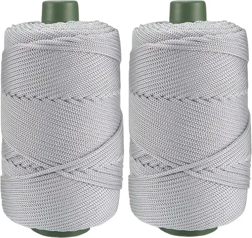 Vista 13 de Cordón de hilo artístico de 14.11 oz, hilo de poliéster color burdeos, para tejer macramé, bolsas de ganchillo, canasta de ganchillo, sombrero