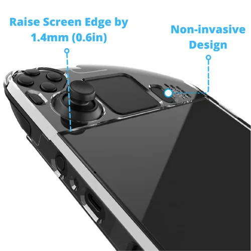 Vista 3 de Crystal Clear Cover Hard Case for Steam Deck Gaming Console PC Protective Kits SteamDeck Updated Version