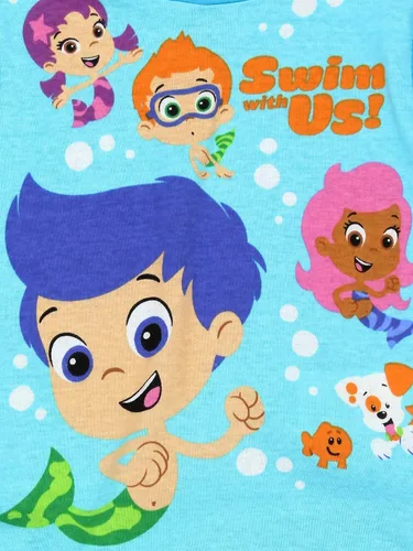 Vista 5 de Bubble Guppies Conjunto de pijama de algodón de 2 piezas de manga larga para niño