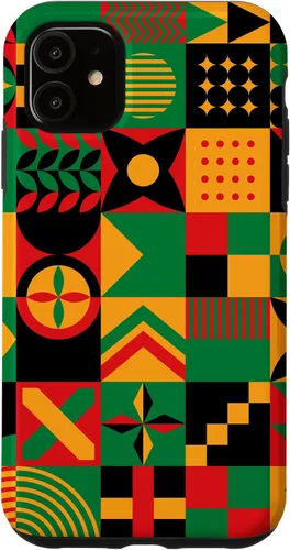Vista 8 de Funda para iPhone 14 Pro Max con patrón tribal africano orgullo afroamericano historia negra