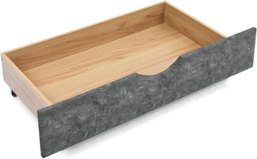 Vista 7 de Cama de día con almacenamiento, plataforma Queen con marco de madera maciza, marco de cama tapizado con botones copetudos con 2 cajones extraíbles