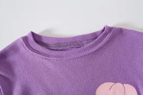 Vista 5 de KikizYe Conjunto de pijama de manga larga para niñas 100 algodón