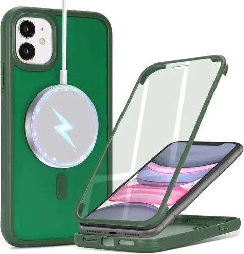Vista 23 de Funda para iPhone 8 Plus con protector de pantalla, compatible con Magsafe, para iPhone 7 Plus, protector de pantalla integrado, funda delgada