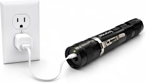 Vista 6 de Police Pistola paralizante para defensa personal - M12 Mini recargable de aluminio de alto voltaje con linterna LED, compacta y resistente